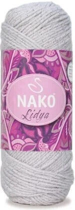 Nako Nako Knitting Yarn Metallic Acrylic Gray 200m 100g