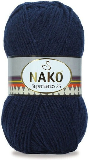 Nako Νήμα Πλεξίματος Ακρυλικό Μπλε 200m 100gr