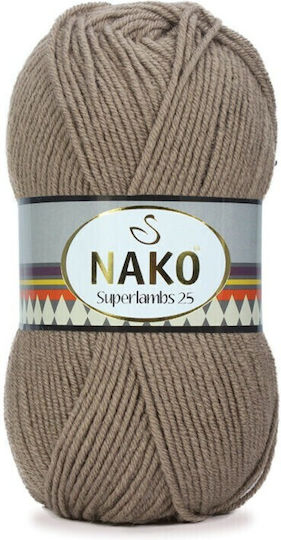 Nako Acrilyc Knitting Yarn Ecru 200m 100gr
