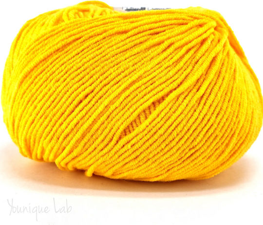 YarnArt Yarn Art Synthetisches Gelbes Strickgarn 50m