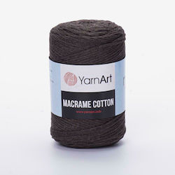 YarnArt Макраме Памучна Кафява 225м 250гр