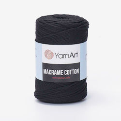 YarnArt Macrame Μακραμέ Συνθετικό Μαύρο 225m 250gr