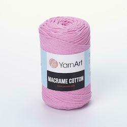 YarnArt Macrame Μακραμέ Βαμβακερό Ροζ 225m 250gr