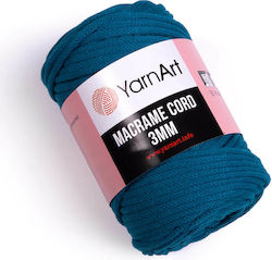 YarnArt Șnur Macrame 3mm Macrame Bumbac Albastr...