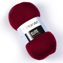 YarnArt Elite Rotes Dunkel Strickgarn