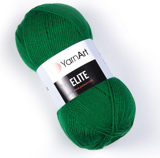 YarnArt Elite Acrylic Green 300m 100gr