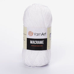 YarnArt Macrame Μακραμέ Συνθετικό Λευκό 130m 90gr