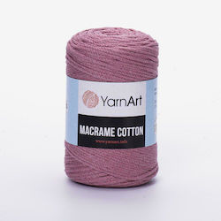 YarnArt Макраме Памучна Розова 225м 250гр