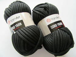 YarnArt Cord Yarn Βαμβακερό Μαύρο 73m 250gr