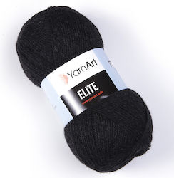 YarnArt Elite Ακρυλικό Γκρι Σκούρο 300m 100gr