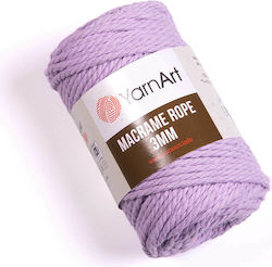 YarnArt Macrame Rope 3mm Μακραμέ Βαμβακερό Μωβ ...