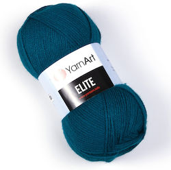 YarnArt Elite Ακρυλικό Πράσινο Πετρόλ 300m 100gr