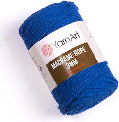 YarnArt Macrame Rope 3mm Μακραμέ Βαμβακερό Μπλε...