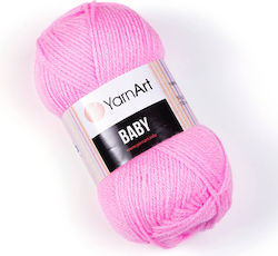YarnArt Baby Ακρυλικό Ροζ 150m 50gr
