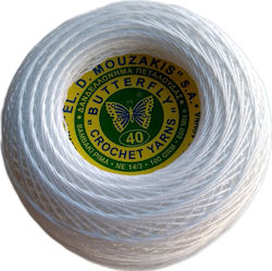 Petalouda 40 Spitzenfaden Baumwollweiß 100gr