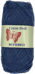 Petalouda Perle Baumwolle Blau 340m 50g