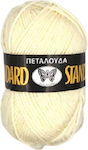 Πεταλούδα Acrilyc Knitting Yarn STANDARD White 133m 50gr