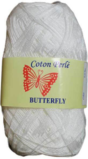 Petalouda Knitting Yarn Cotton White 325m 50gr