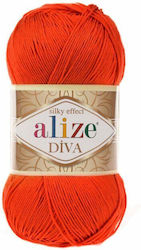 Alize DIVA Acrilic Portocaliu 350m 100gr