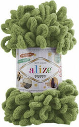 Alize Knitting Yarn Puffy Micro Polyester Green...
