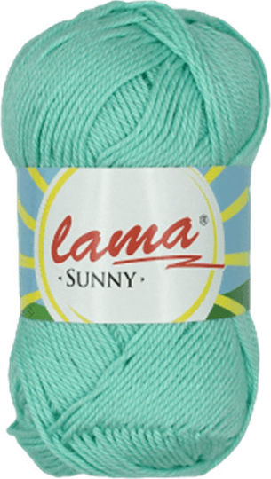 Lama Cotton Knitting Yarn Green 125m 50gr