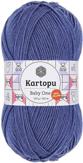 Kartopu Acrilyc Knitting Yarn Blue 250m 100gr
