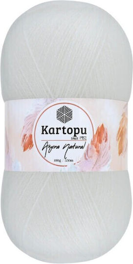Kartopu Νήμα Πλεξίματος Ακρυλικό Λευκό 550m 100gr