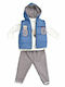 Kinder-Set mit Hose & Jacke Winter 3Stück Weiß