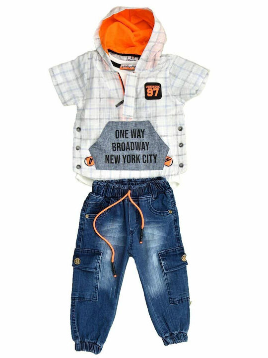 Potre Kids Set with Pants Summer 3pcs Ecru