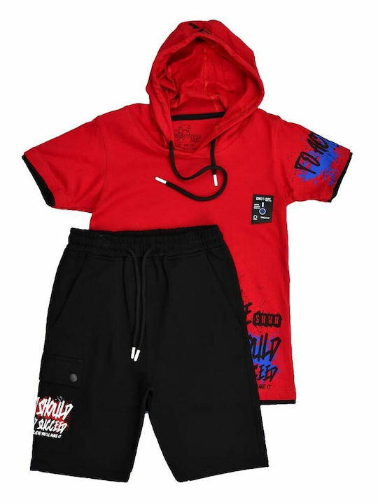 Kinder-Set mit Shorts Sommer 2Stück Rot