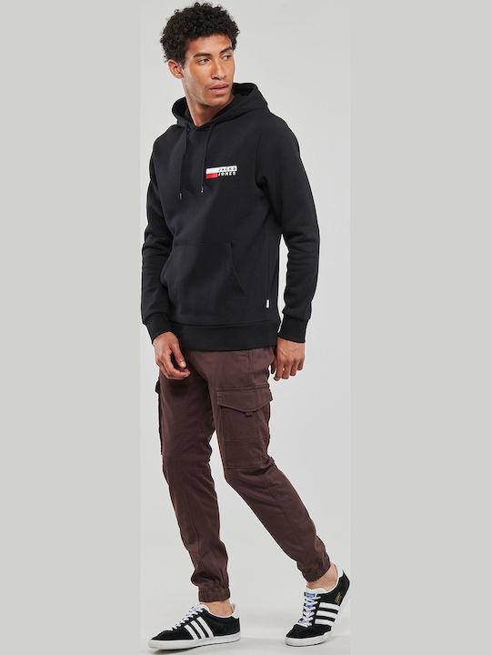 Jack & Jones Sweatshirt mit Kapuze Schwarz
