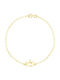 Eforo Kids Bracelet Chain from Gold 14K with Crown