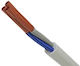 H05VVF Power Cord with Cable Properties 4x1.5mm² in White Colour 1m Flexible