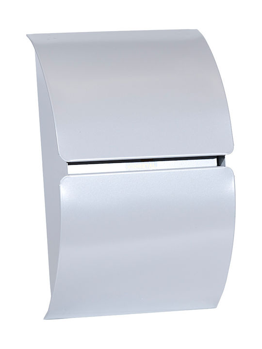 Viometal LTD Τολέδο 100 Outdoor Mailbox Metallic in Silver Color