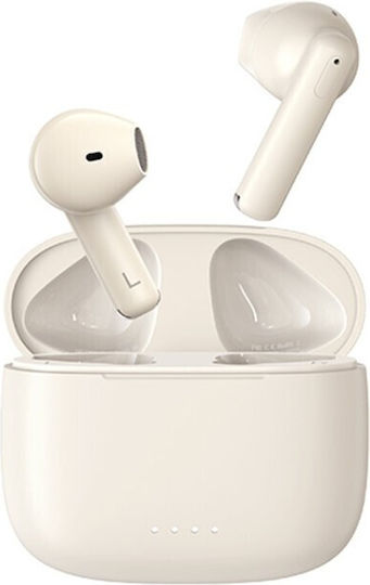 Remax Cozybuds 2E Bluetooth Handsfree Ακουστικά με Θήκη Φόρτισης Λευκά