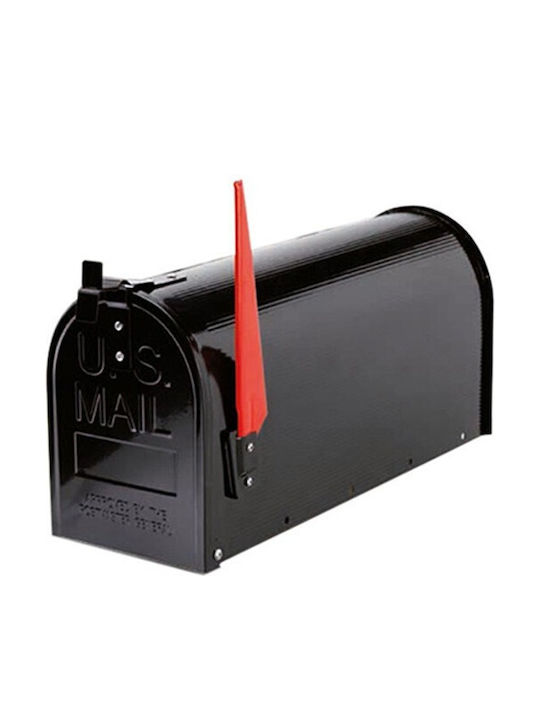 Technomax Cutie Poștală pentru Exterior Metalic în Culoare Negru