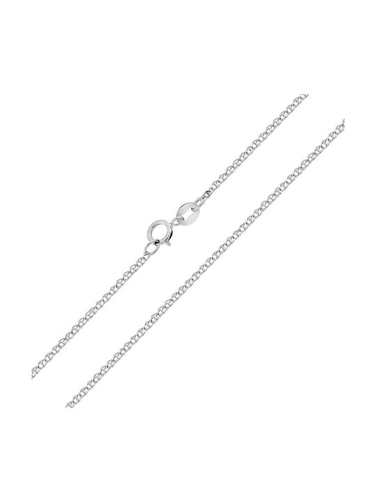 Eforo White Gold Chain Neck 14K Length 60cm