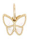 Noitakis Charm Fluture Din Aur Galben 14 Carate MT1412