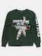 Alouette Kinder Sweatshirt Monochrome - Cypress green