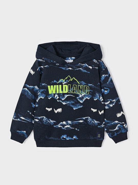 Kinder-Sweatshirt mit Kapuze Blau