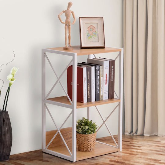 Beige Bookcase 44x35x72.5cm