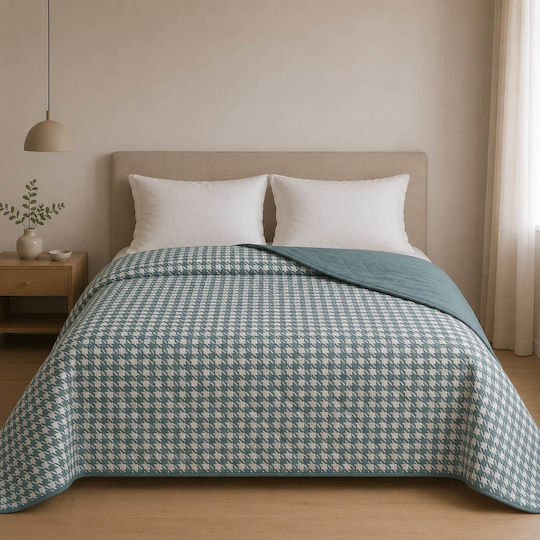 Astron Italy Pied De Poule Υπέρδιπλο Πετρόλ 220x240cm