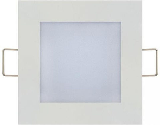 Horoz Electric Platz Vertieft LED Panel 3W mit Natürliches Weiß Licht 4200K