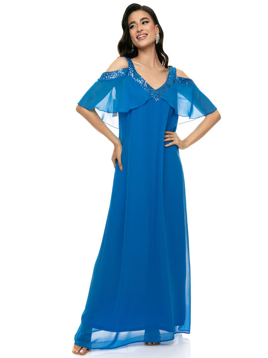 RichgirlBoudoir Καλοκαιρινό Mini Φόρεμα Γαλάζιο