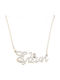 Ios Charm Name aus Silber mit Zirkon