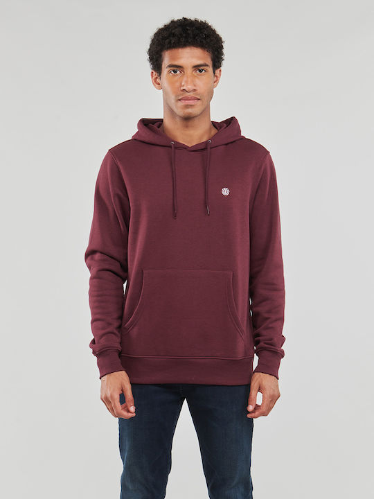 Element Hanorac cu Glugă Burgundy