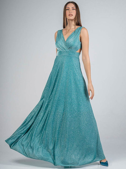 fitted lace wedding dress Lars Maxi Dress Turquoise main image 1