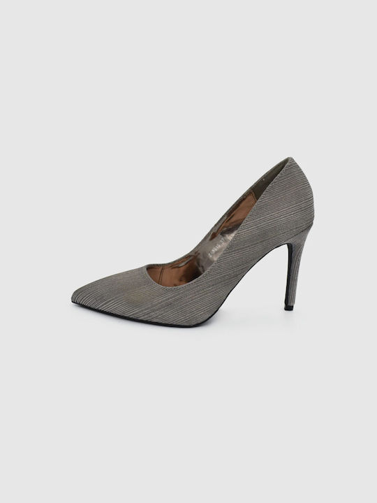 Joya Pointed Toe Silver Heels