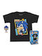 Funko Pop! Tees Games: Sonic The Hedgehog - Sonic (XL) (XL) Flocked