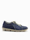 Leder Herren Freizeitschuhe Blau